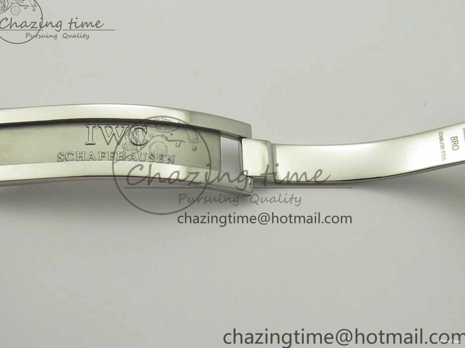 MIROTIME 0227 Sporty Portuguese Tourbillon IW504602 SS ZF Best Edition Blue Dial on Black Leather Strap 7175